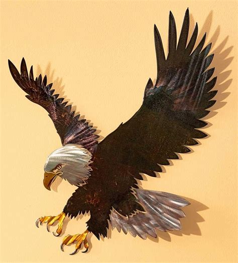 metal eagle house decoration|bald eagle outdoor wall decoration.